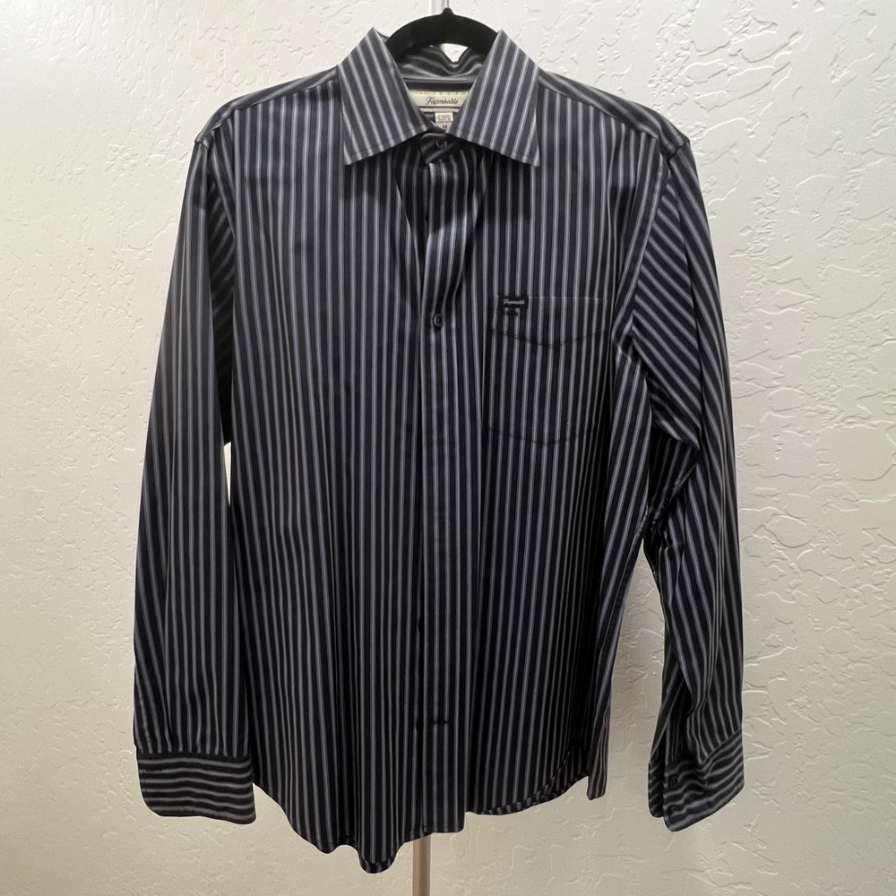 Men’s stylish dress shirt by Faconnable. Size M